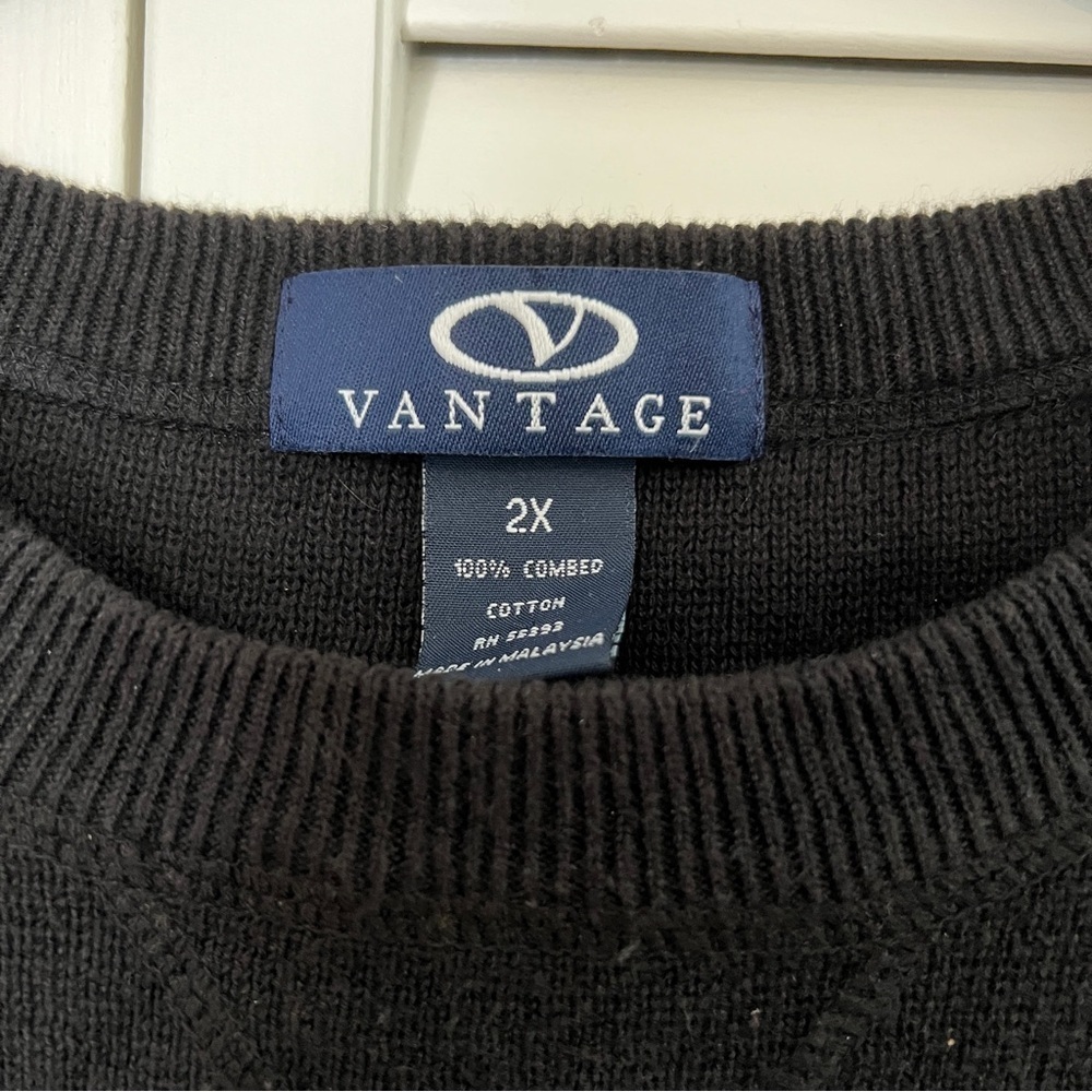 Vantage North Carolina Arrow Head Knit Sweatshirt Men's 2X Cotton Winter - Picture 3 of 3